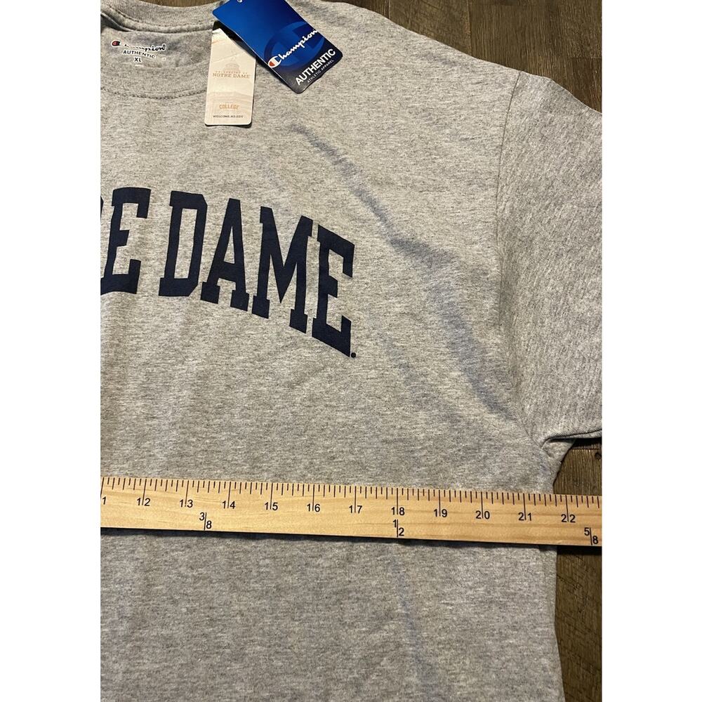 Notre Dame Fighting Irish Champion Spell Out T-Shirt (XL) New w/ Tags! Gray - Picture 10 of 10